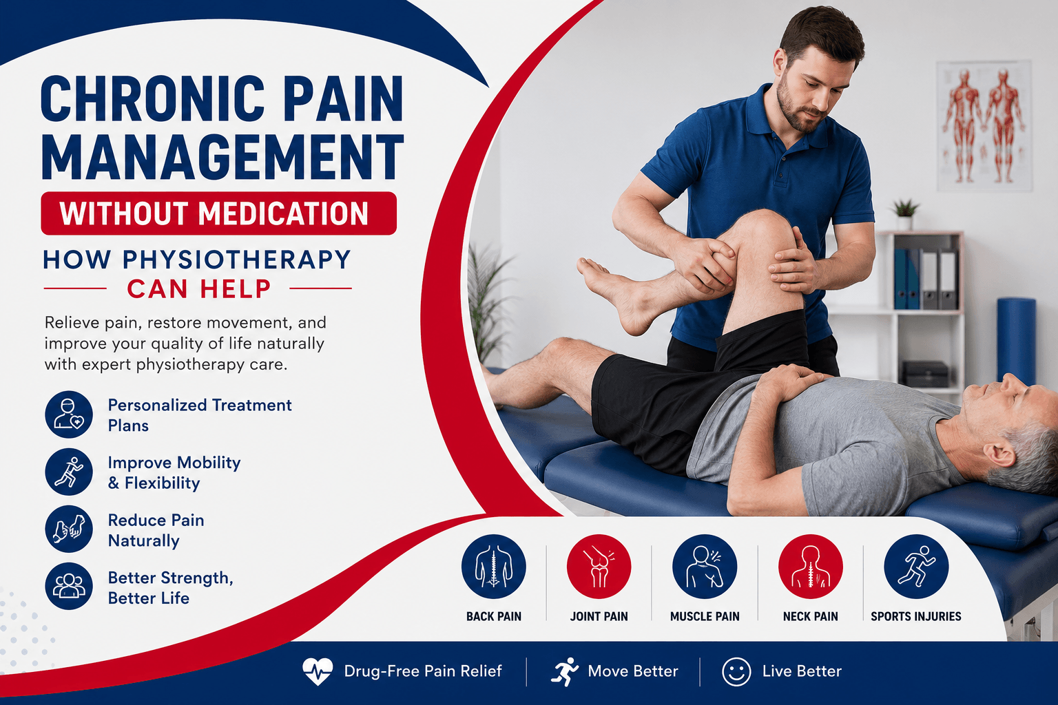 Chronic Pain Management Without Medication: How Physiotherapy Can Help
