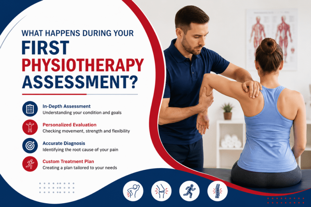 First physiotherapy assessment at Lifeline Physio clinic