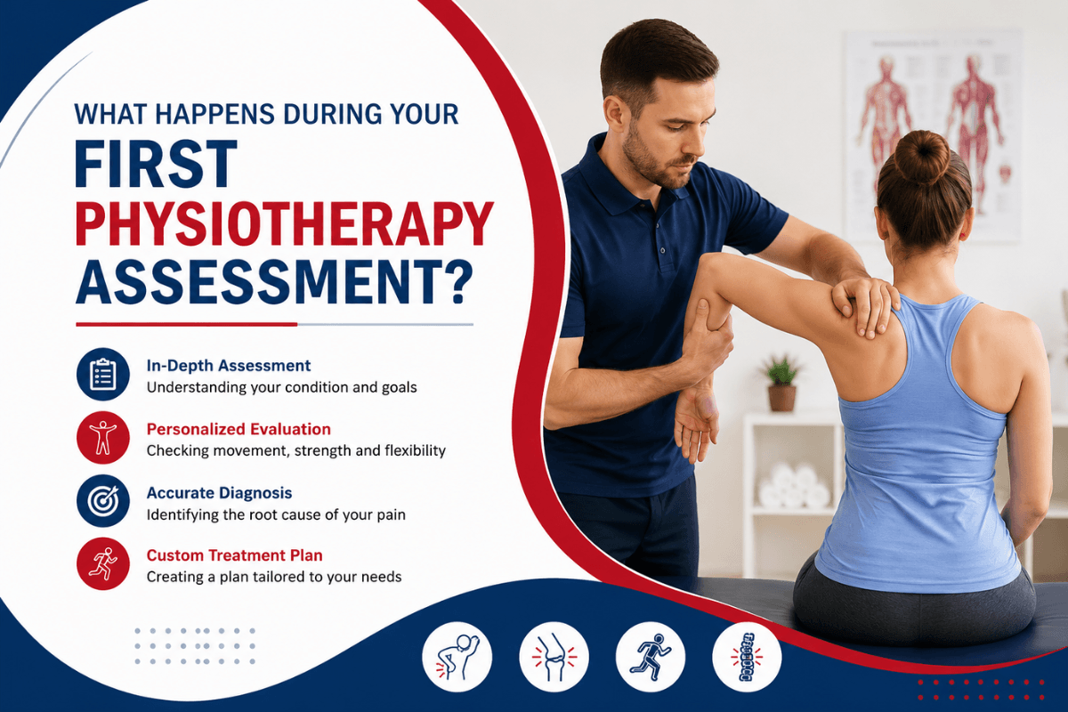 First physiotherapy assessment at Lifeline Physio clinic